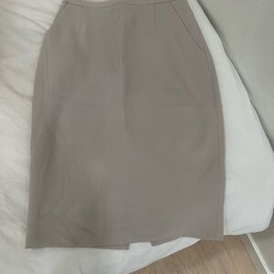 Giorgio Armani Cream Pencil Skirt